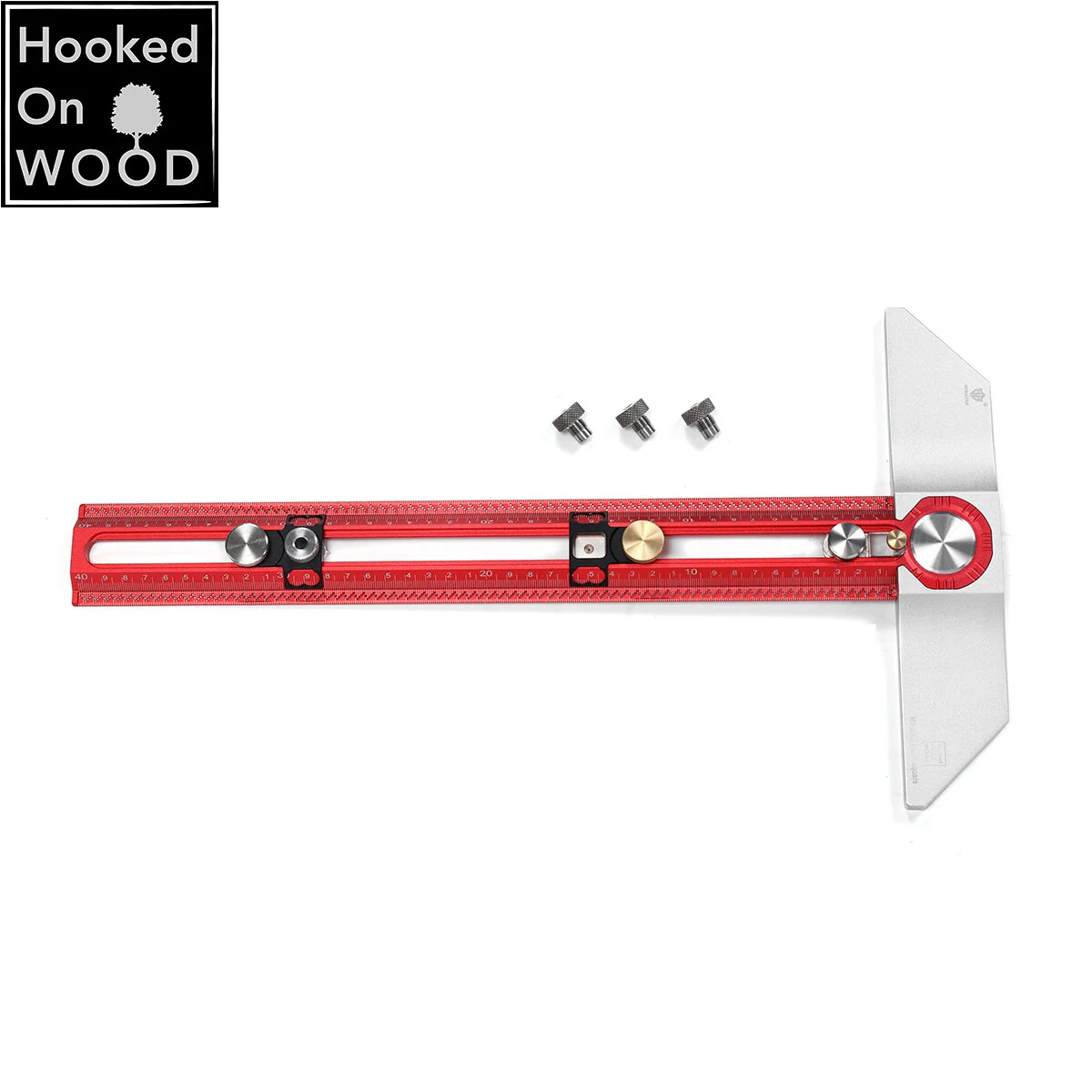 HONGDUI MT-2465 PRO Scriber Marking T Square Ruler - 400mm Aluminum Alloy - Image 2