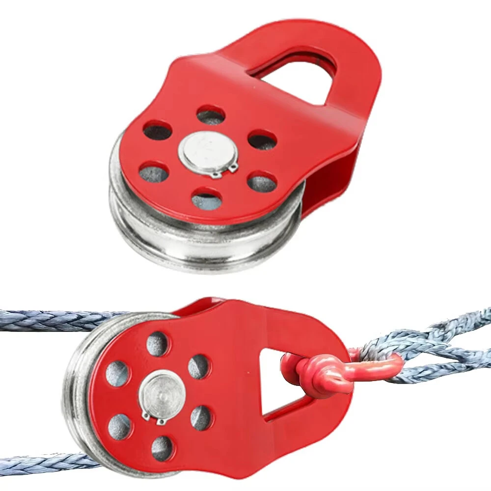 6 Ton Heavy Duty Winch Pulley Snatch Block - Alloy Steel for Towing Truck ATV Tractor - Image 3