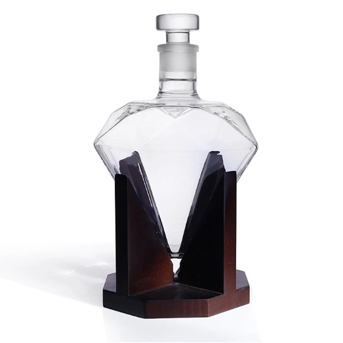 Elegant Whiskey Decanter & Glass Carafe Set - Etched Wine Bar Bottles Kit - Image 2