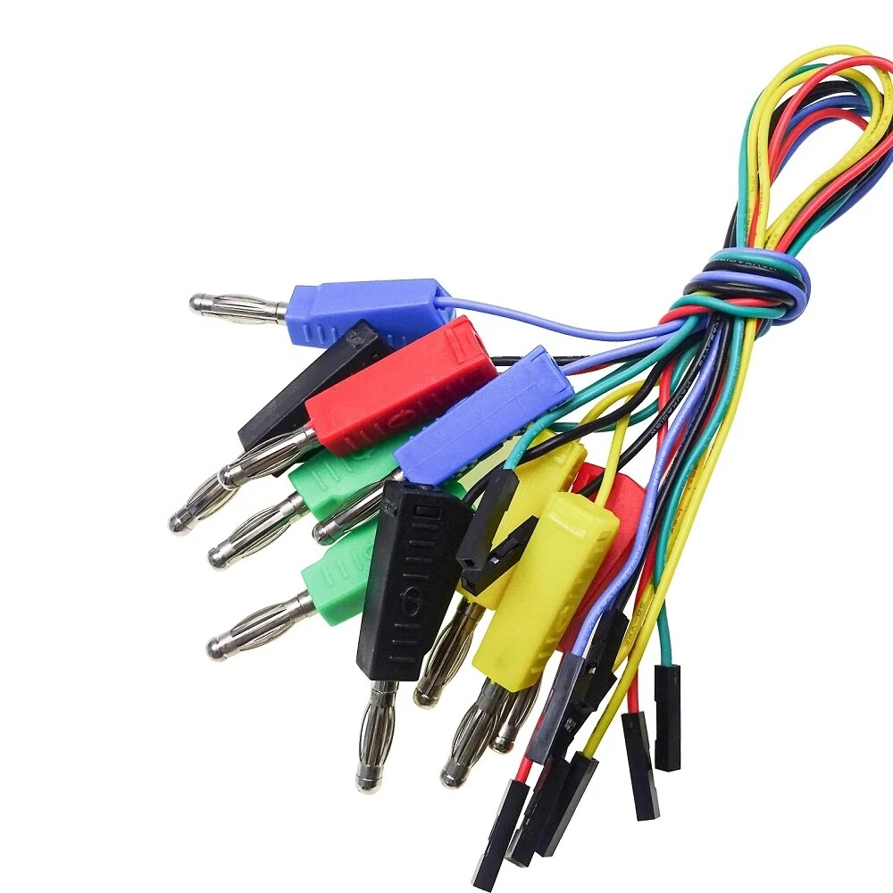P1530 Dupont Jumper Wire to 4mm Banana Plug Kit - 10PCS Female Head for Breadboard PCB DIY - Image 4