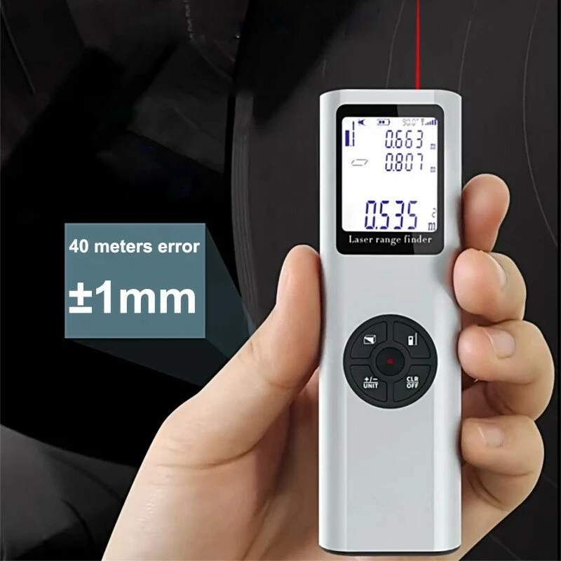 40M Laser Distance Meter - High Accuracy Handheld Rangefinder | Multi-Unit Measure - Image 5