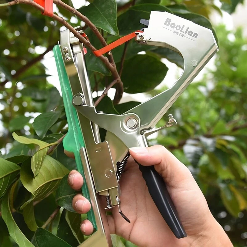 Tie Twig Machine - Grape Tomato & Cucumber Vine Tying Tool with Nail Tape - Image 4