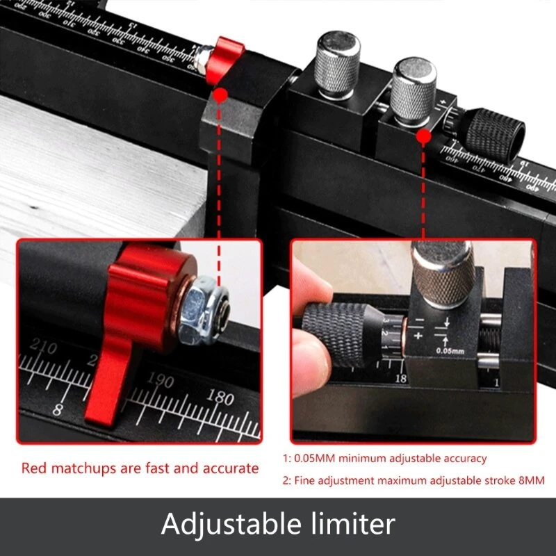 Telescoping Flip Fence Miter Gauge - 500mm to 890mm Extendable T-Slot Track - Image 4