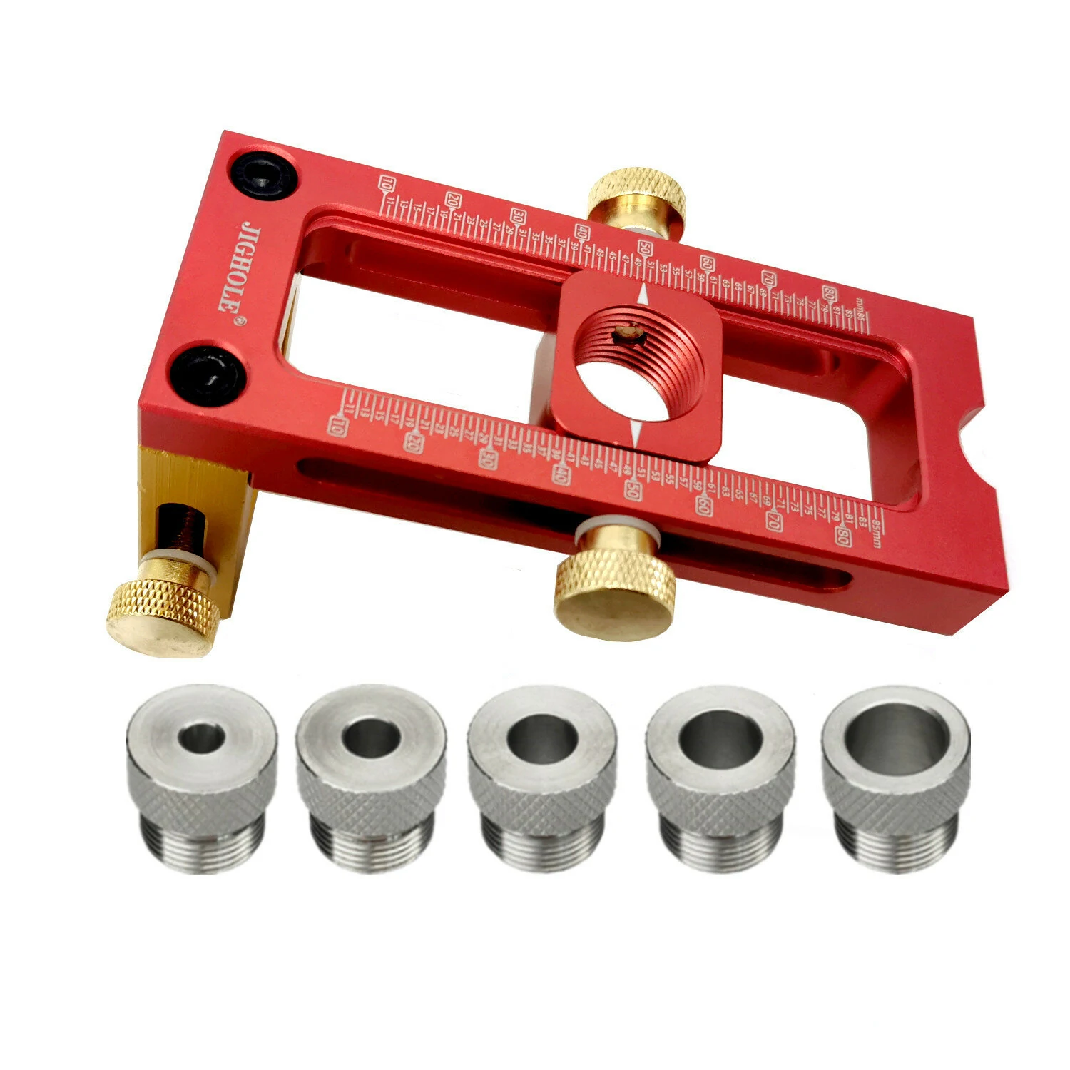 Aluminum Alloy 2-in-1 Pocket Hole Jig | Adjustable Drill Guide for Bed & Cabinet - Image 5