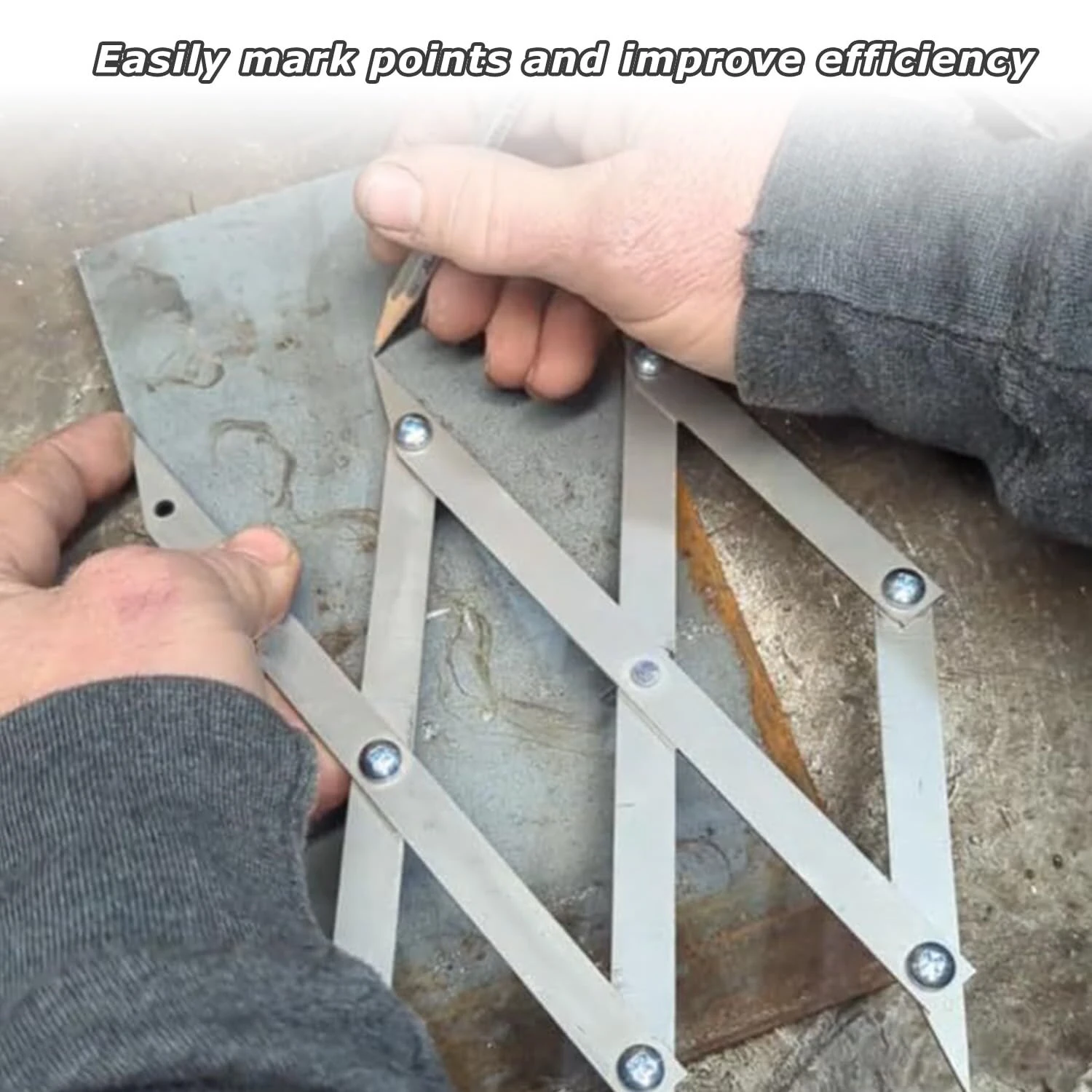 3-Point Picket Center Finder Tool | Stainless Steel Layout Tool for Woodworking & Welding - Image 5