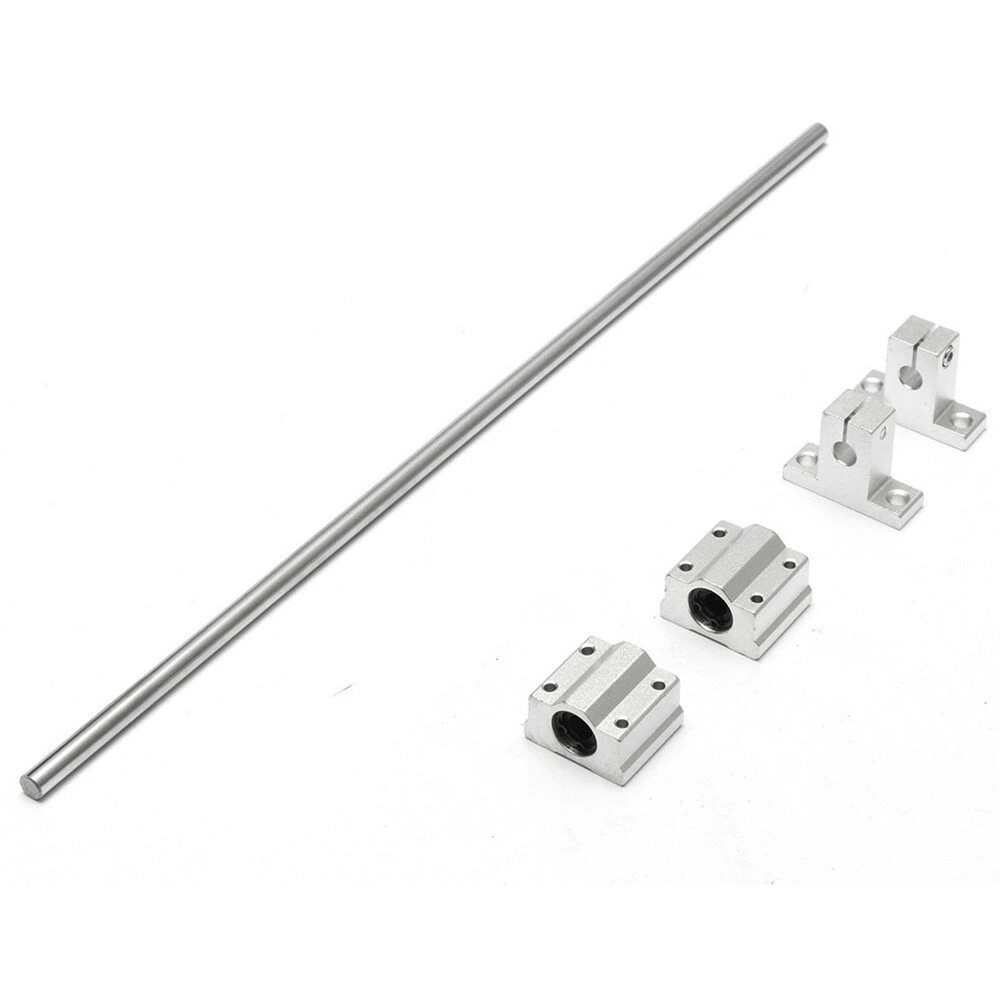 8x400mm Linear Rail Shaft 2pcs Supports 2pcs Bearings Block - Image 3