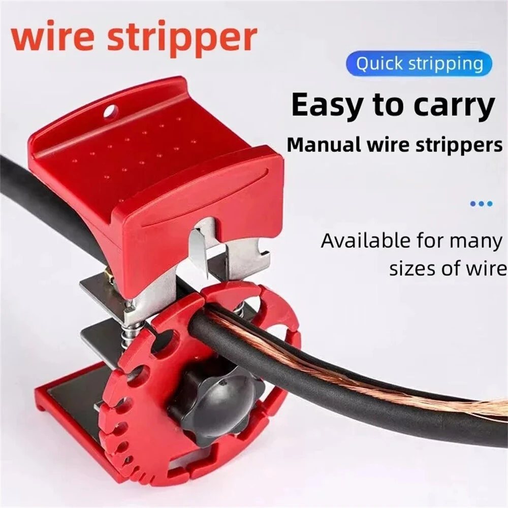Universal Handheld Quick Wire Stripper Machine | Cable Cutter Pliers Tool with 10 Blades - Image 2