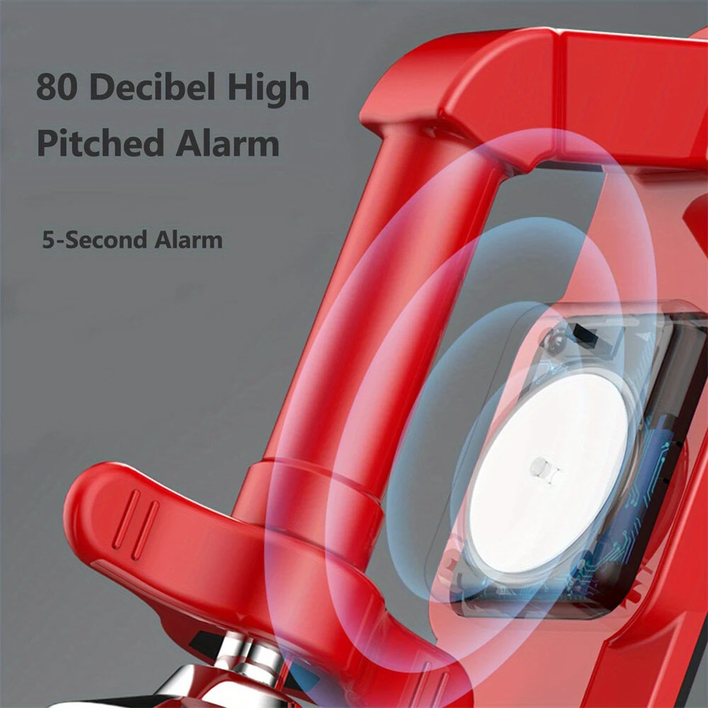 Portable Anti-theft Alarm Door Stopper - Aluminum Alloy Security Tool for Home & Travel - Image 2
