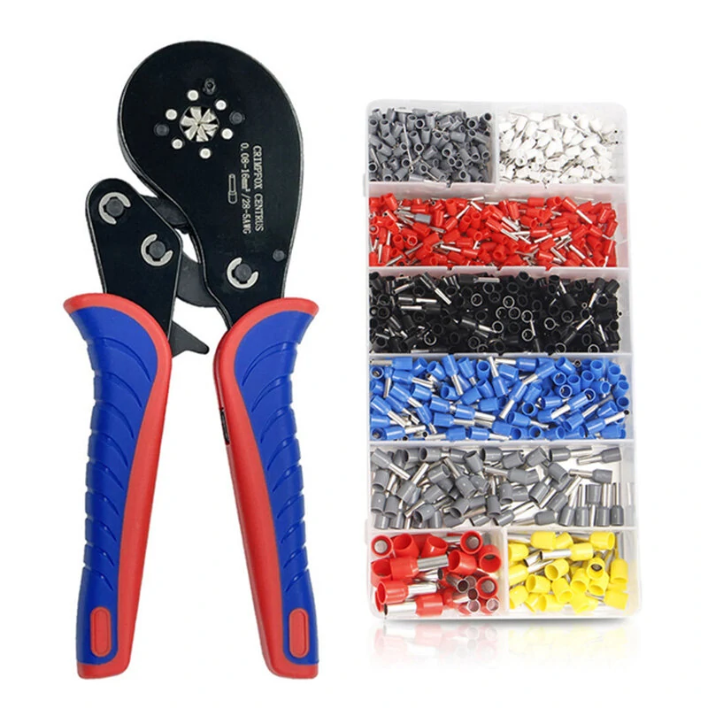 Ratchet Ferrule Crimping Tool Kit - 0.08-16mm² Crimper with 800PCS Terminals - Image 2