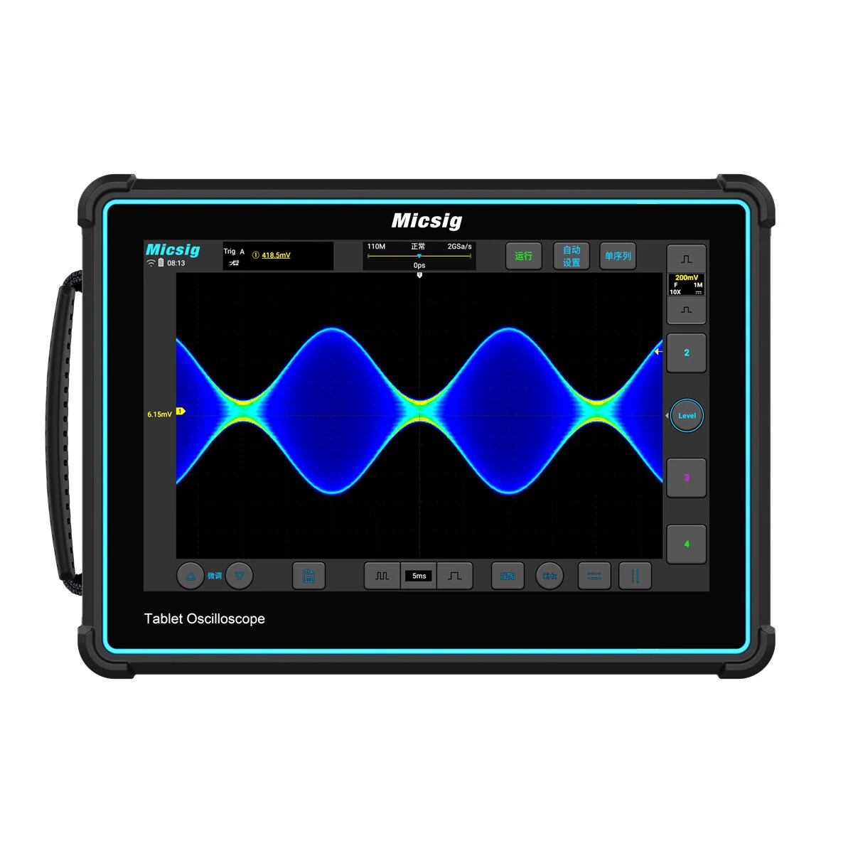 Micsig TO2002 Tablet Oscilloscope - 200MHz 1GSa/s - 10.1 Touchscreen - Image 5