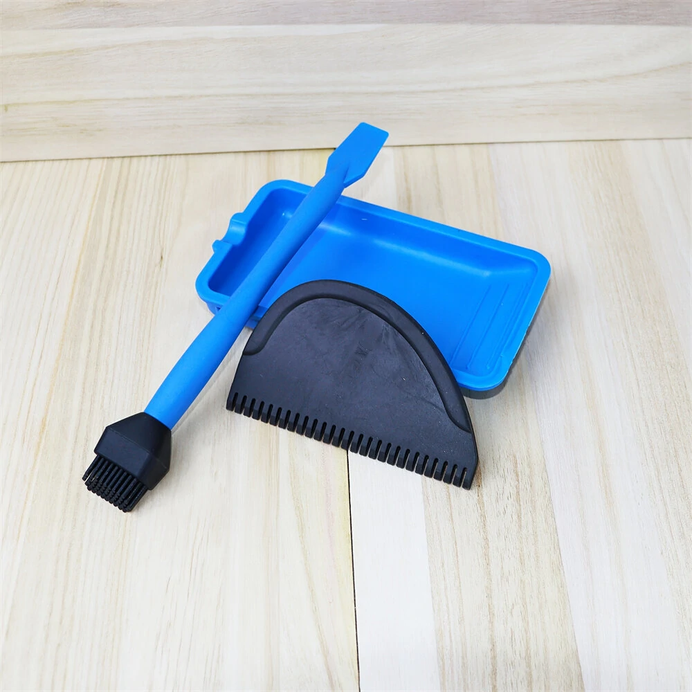 Silicone Glue Applicator Kit - Woodworking Glue Brush, Tray & Spreader Set - Image 4