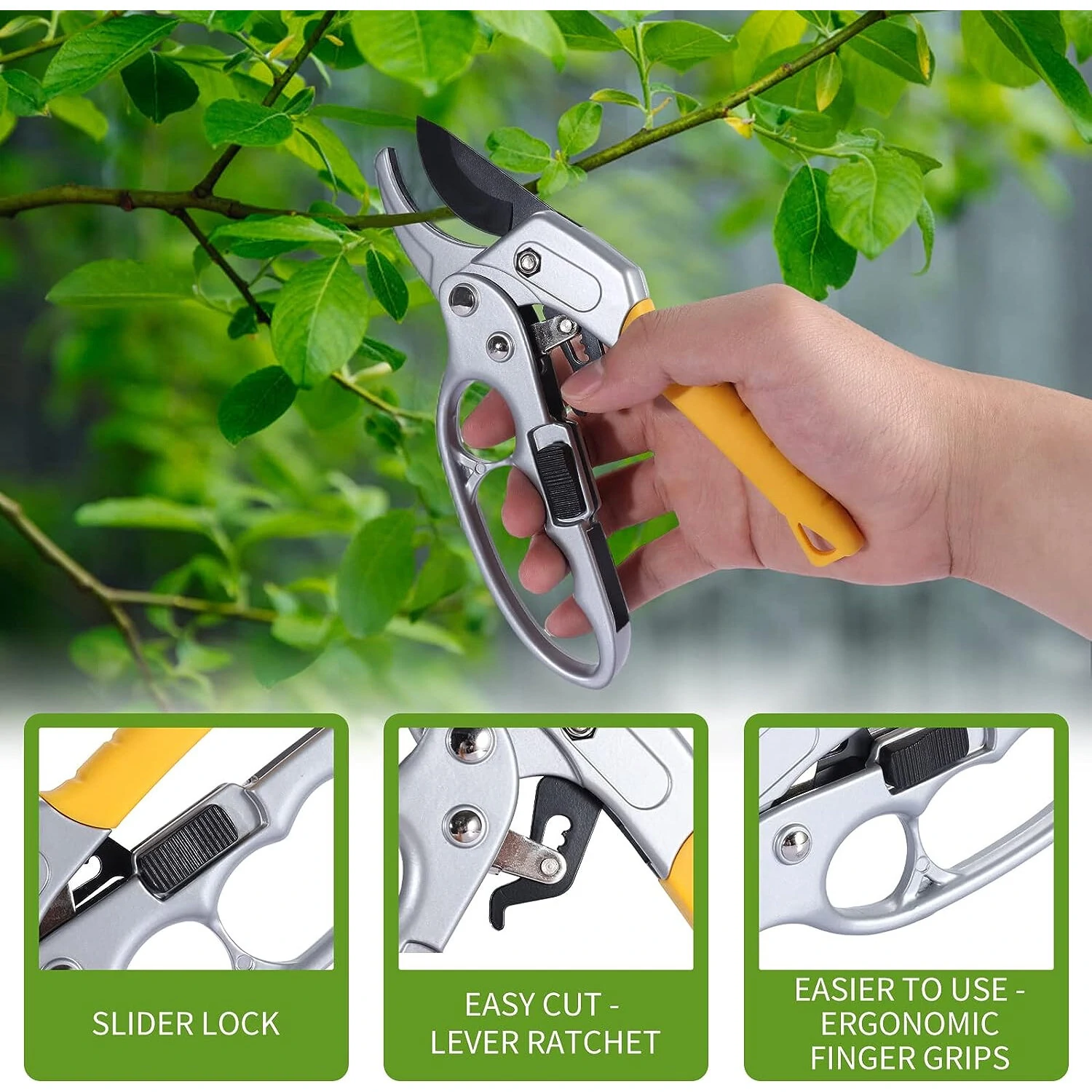 Gardening Shears for Arthritis & Weak Hands - Heavy-Duty Pruning Shears | Ideal Garden Gift - Image 3