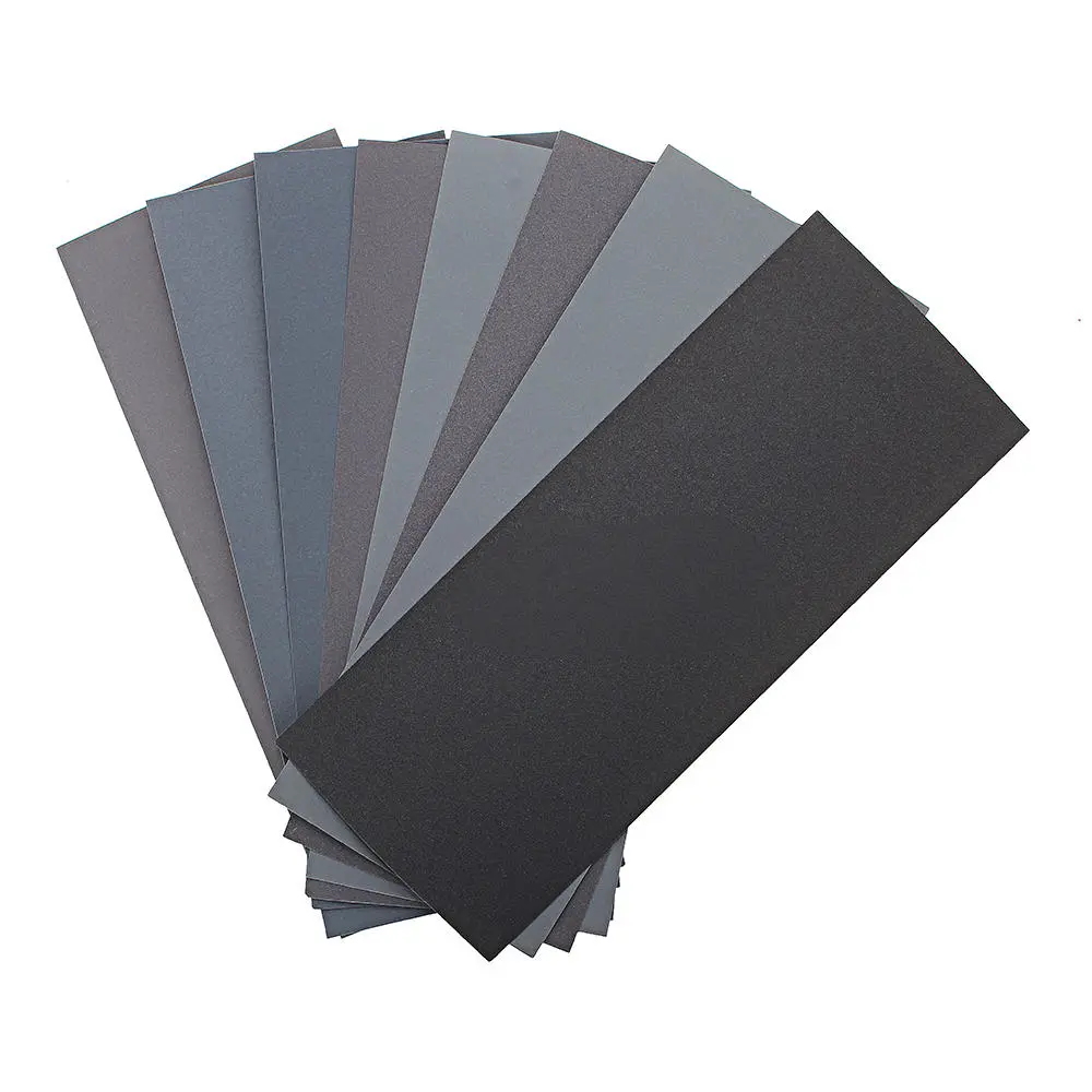HILDA 50pcs Wet Dry Sandpaper 320-2000 Grit | 230x93mm Amphibious Sanding Sheets - Image 2