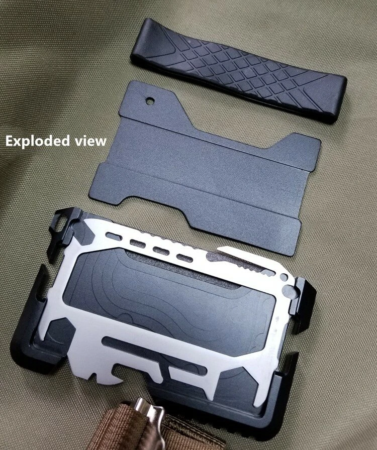 Metal EDC Wallet - Tactical Multi-Function Card Holder for Army Fans - Image 3