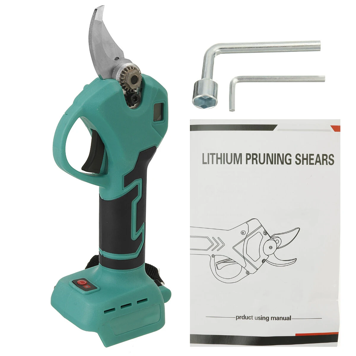 Kiwarm 30mm Cordless Electric Pruning Shears - Adjustable Branch Pruner & Hedge Trimmer with Digital Display - Image 4