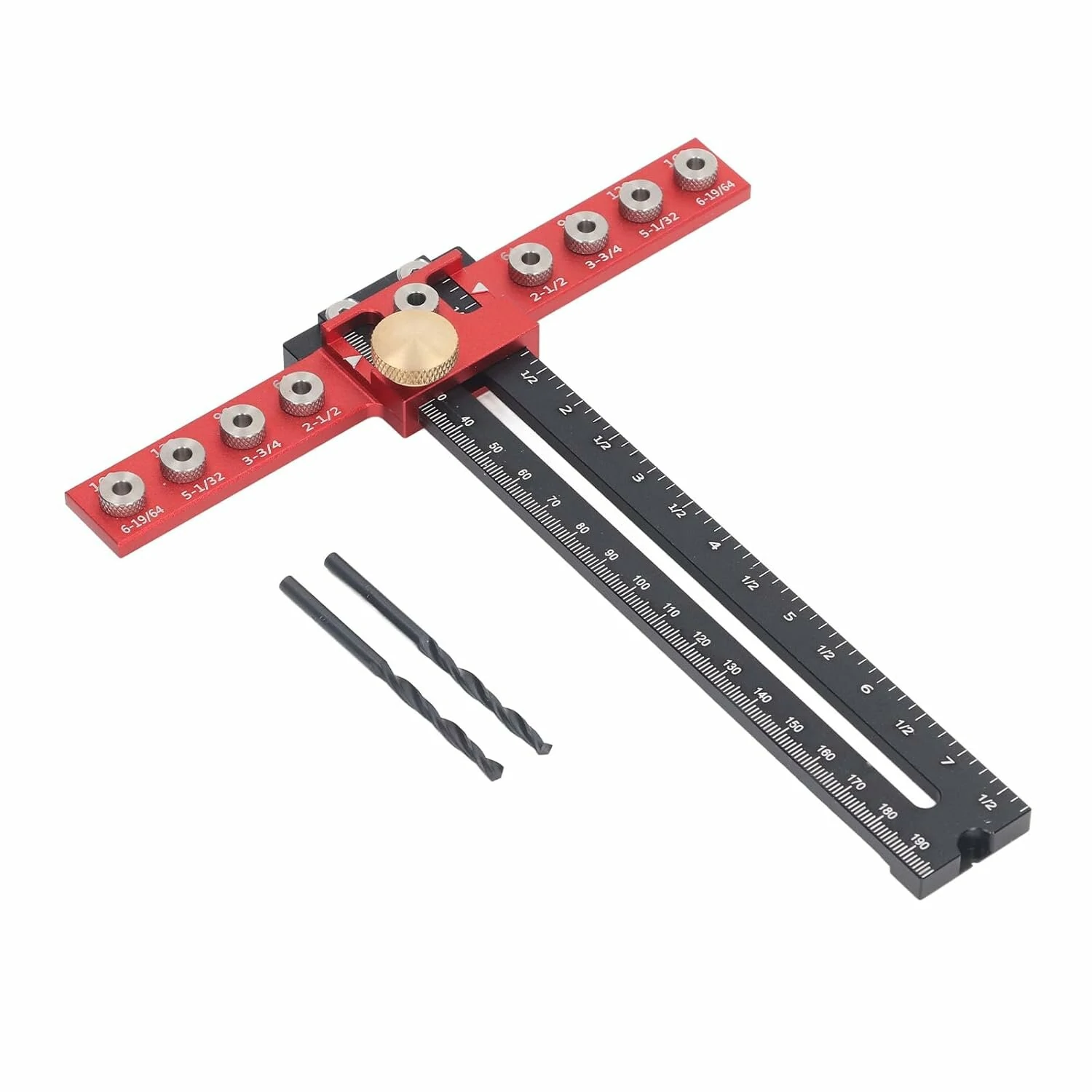 Professional Handle Punch Locator - Adjustable Distance & Precise Scale for Door Handle Installation - Image 2