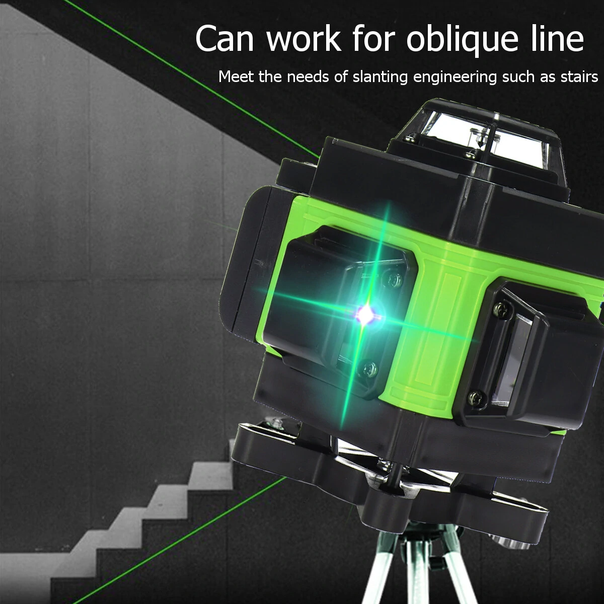 Green Light Laser Level - 4D 360 Self-Leveling with 16 Line LED Display - Image 2