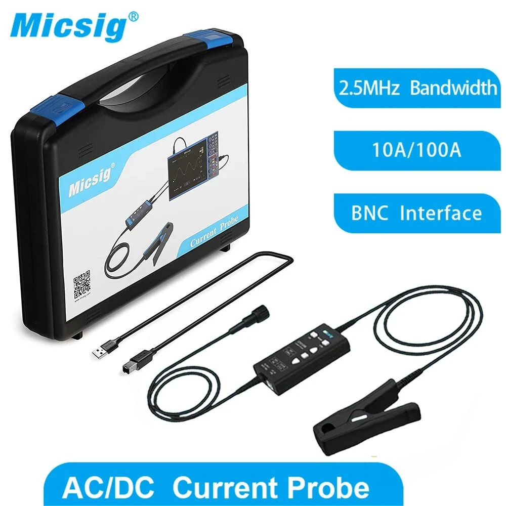 Micsig CP2100A Current Probe | 100A 10A DC to 800KHz | CAT III 300V High Precision - Image 2
