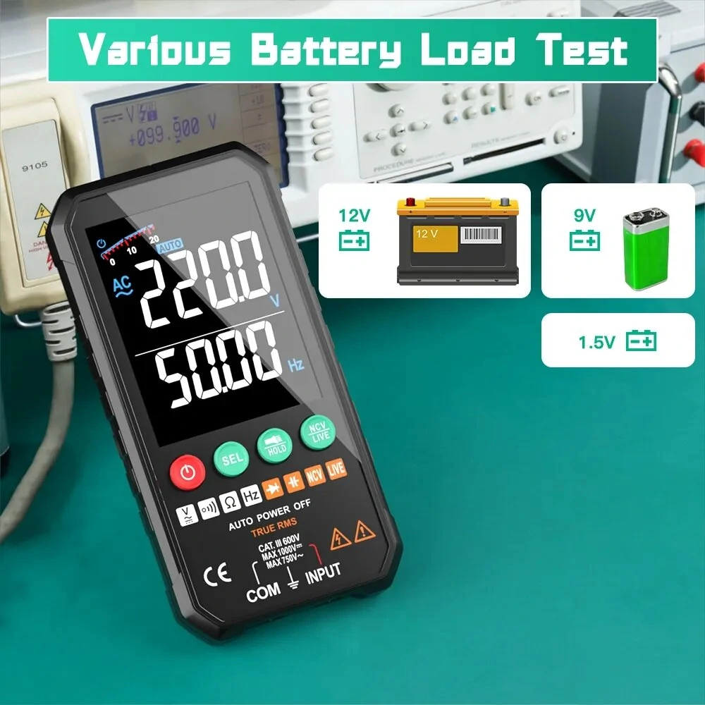FUYI Professional 6000 Counts Digital Multimeter | 1000V AC DC Voltage, NCV, Capacitance - Image 5