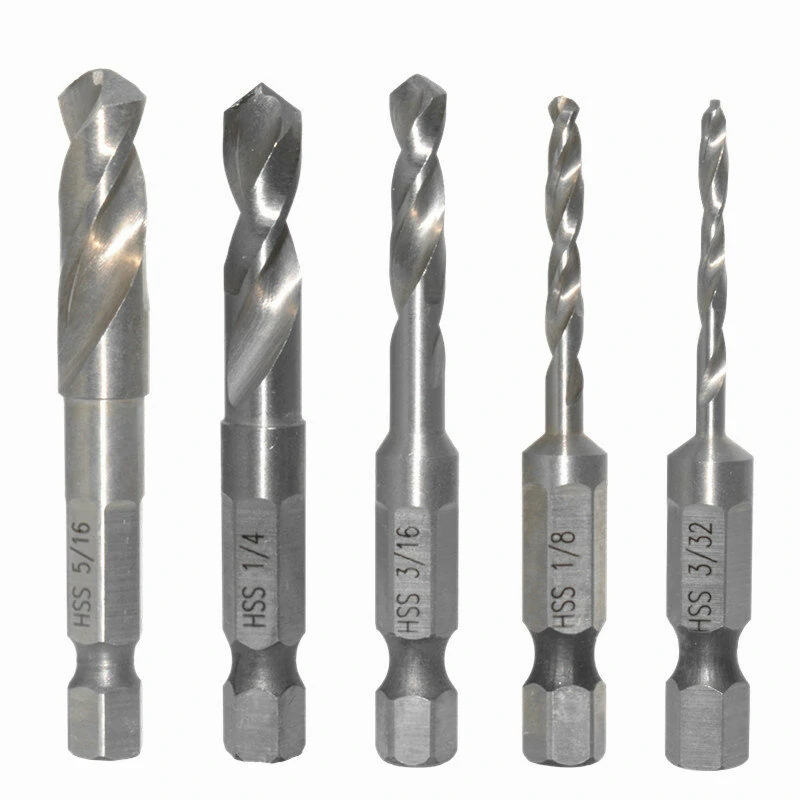 12pcs HSS Stubby Drill Bit Set - Quick Change Hex Shank for Metal & Wood - Image 3