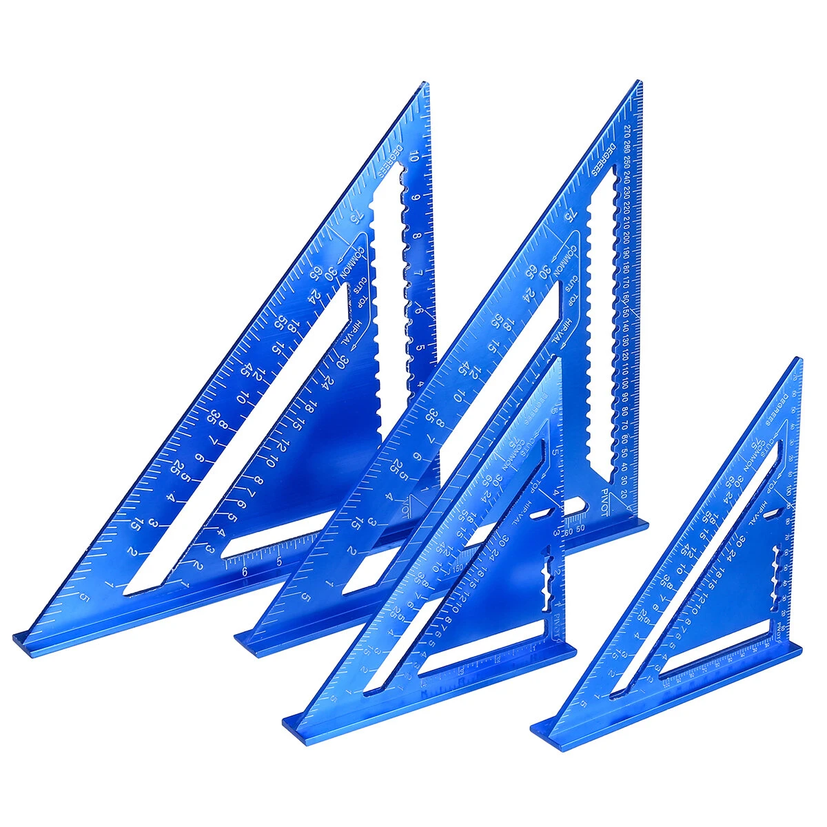 Aluminum Alloy Speed Square Ruler | 7 & 12 Inch Roofing & Woodwork Tool - Image 2