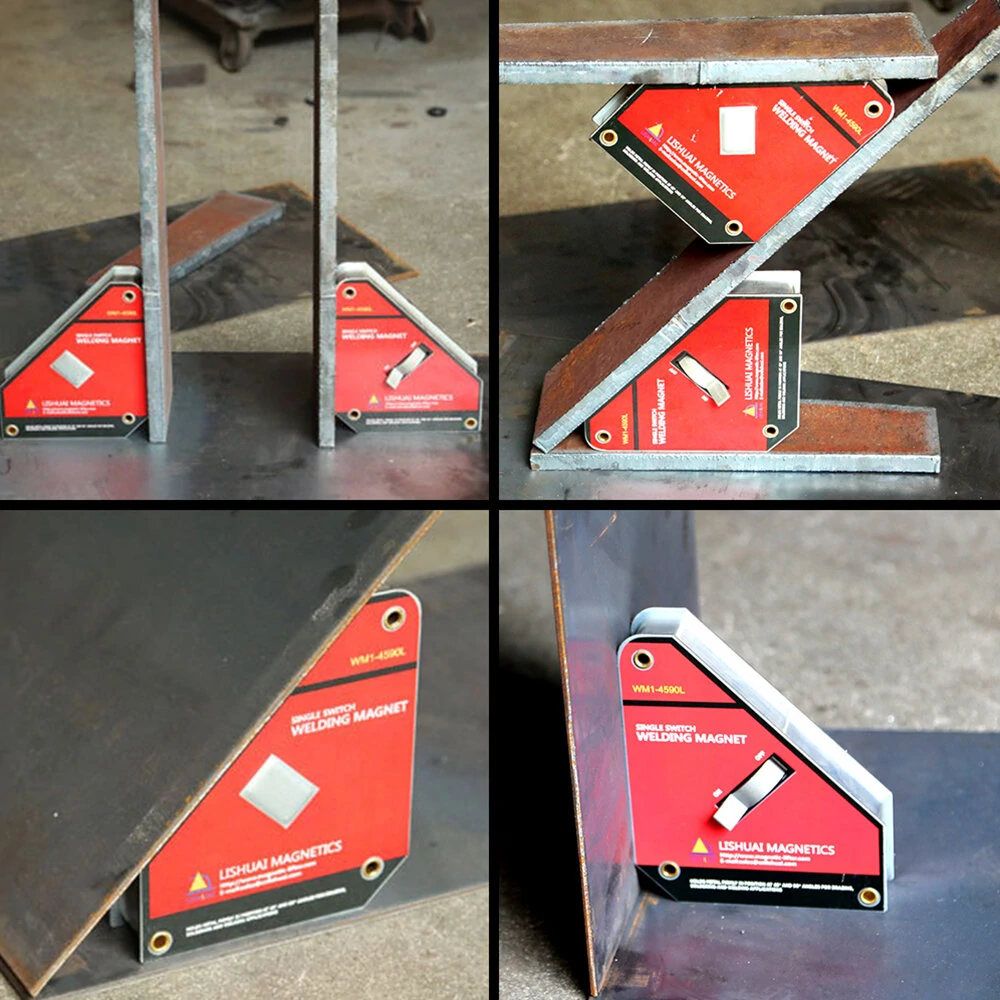 45 90 Degree Arrow Magnetic Welding Holder | Single Switch Corner Magnet - Image 2