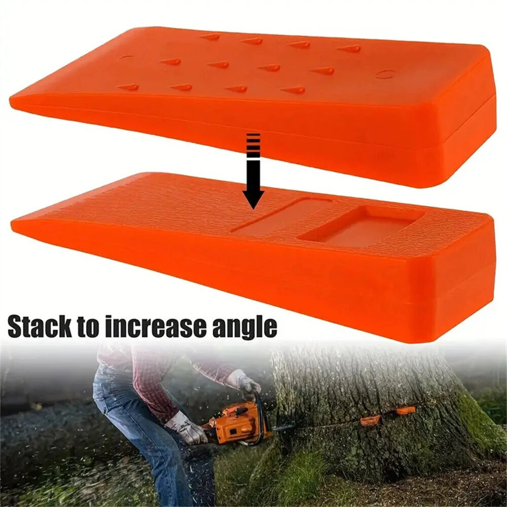 3pcs Tree Felling Wedges | 6 Chainsaw Wedges with Spikes for Safe Cutting - Image 3
