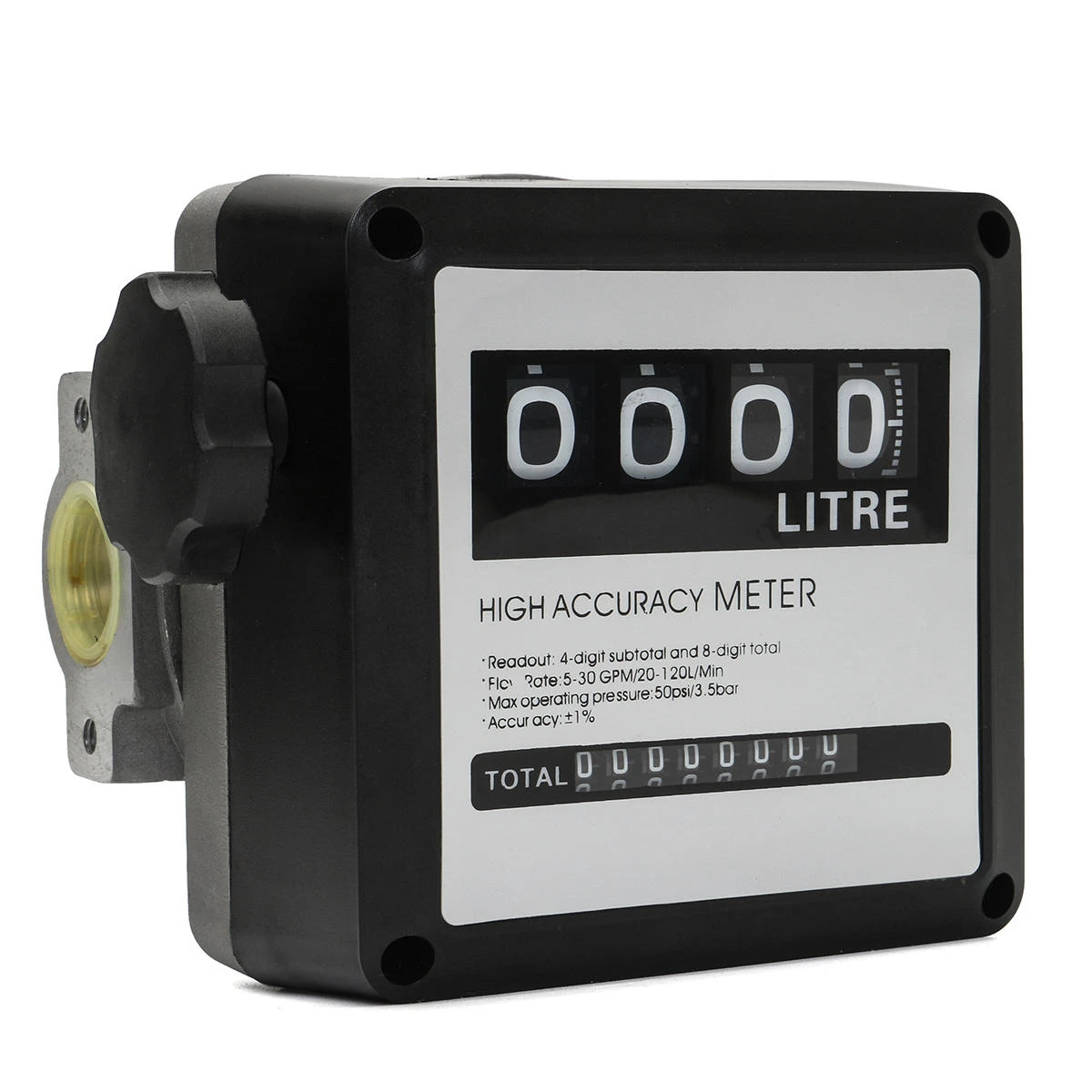 Digital Diesel Fuel Flow Meter Counter Gauge - 20-120L/min for Gasoline Petrol Oil - Image 3