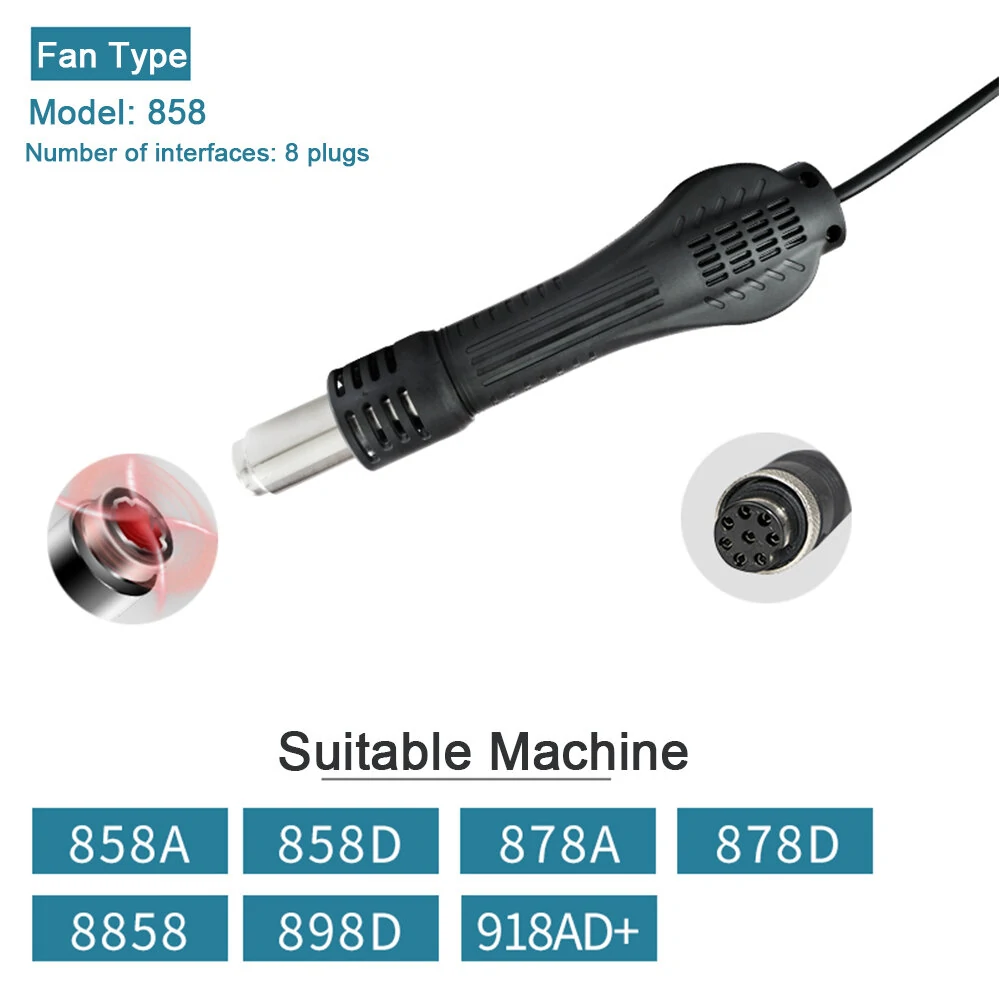 Detachable Tornado Airflow Handle for 858 Fan | 8 Interfaces for Easy Connection - Image 3