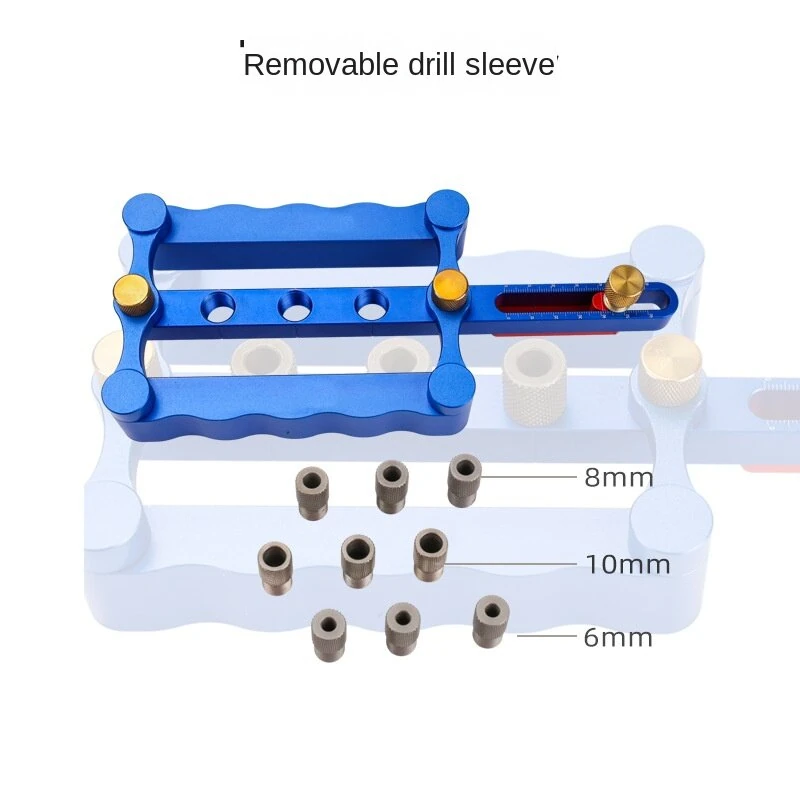 FONSON TOOLS Self Centering Doweling Jig Kit | 6mm 8mm 10mm Drill Sleeves for Woodworking - Image 3