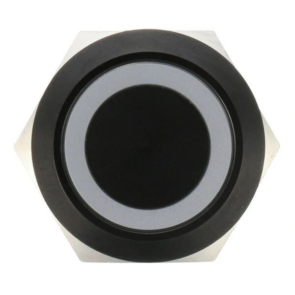 12V 19mm LED Push Button Switch - Waterproof Self-Locking Flat Head | 5 Pins - Image 4