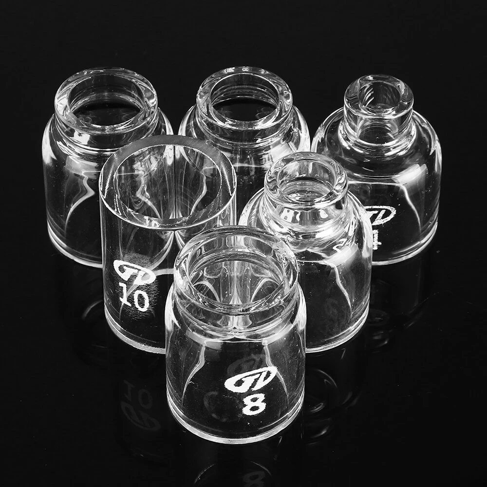 Drillpro TIG Welding Gas Lens Kit - Nozzle Ring Cover Glass Cup for WP17 WP18 WP26 - Image 5