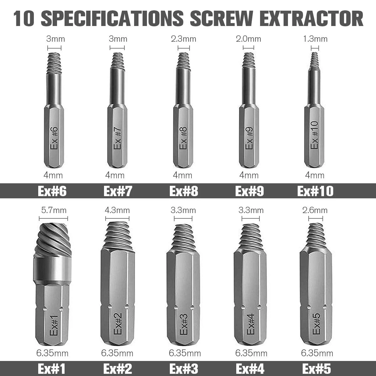 Damaged Screw Extractor Set - 33pcs HSS Kit with Bits & Holder | Broken Bolt Remover - Image 4