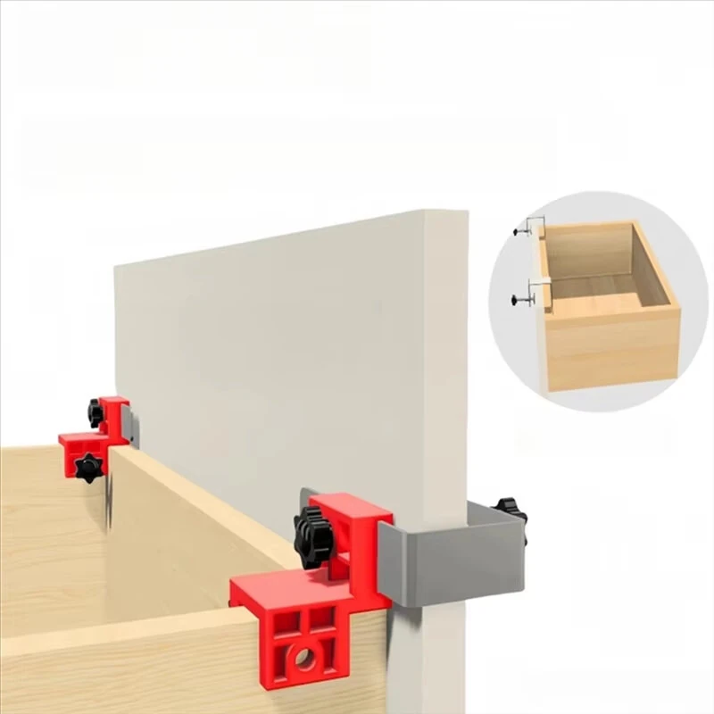 Adjustable Drawer Front Panel Installation Clamps | Cabinet Hardware Jig for Precise Woodworking Assembly - Image 3