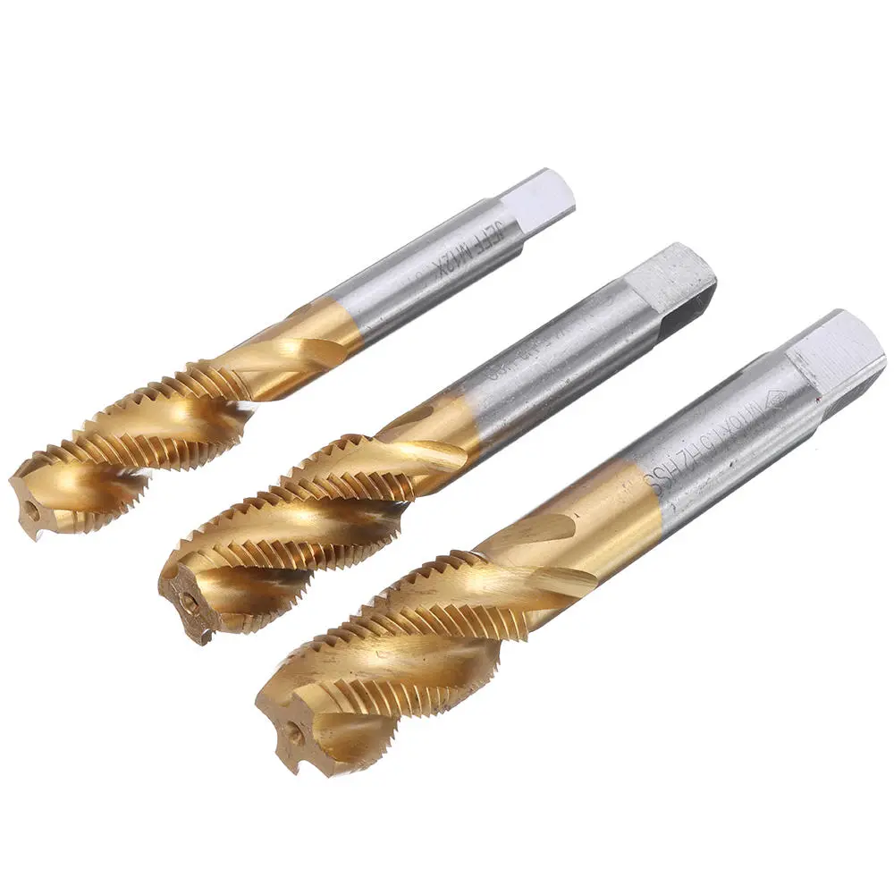 M12-20 HSS Titanium Coated Screw Tap | Metric Spiral Fluted Machine Hand Tap - Image 4