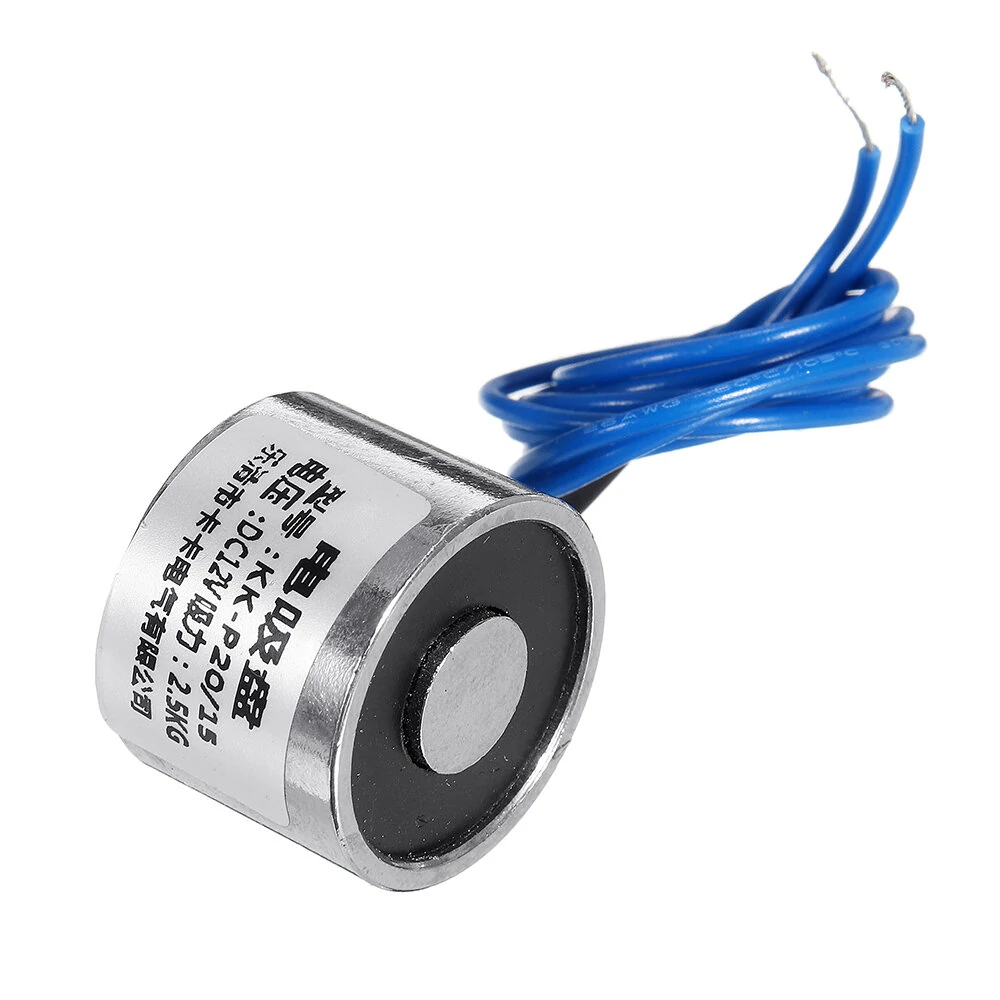 DC 12V Electric Lifting Magnet - 5.5 LB / 2.5kg Holding Force - Solenoid Electromagnet - Image 2
