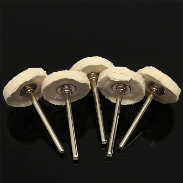 5pcs 25mm Felt Polishing Buffing Wheels for Rotary Grinder Tool | 1 Inch - Image 2