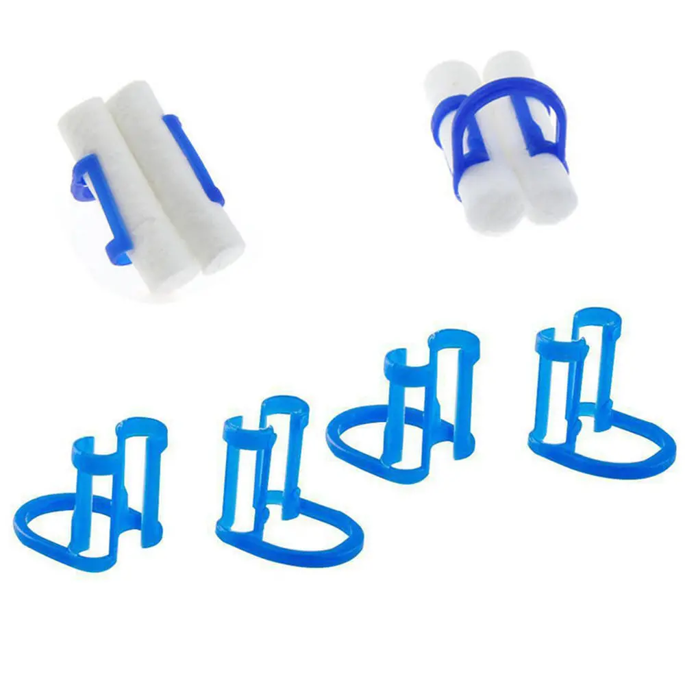 Dental Cotton Roll Holder - Blue Clip for Teeth Clinic Isolation - 50pcs - Image 2