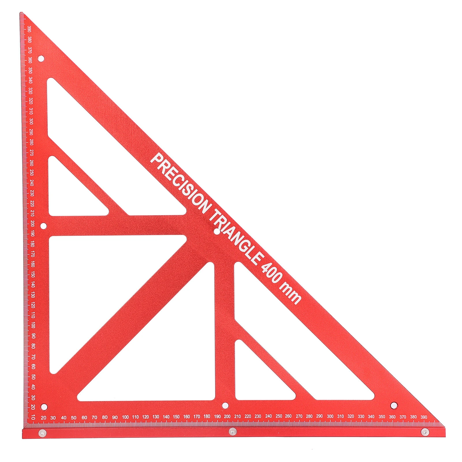 Woodworking Triangle Ruler - 400mm Aluminum Alloy - 90/45 Degree Angle | Metric Scale - Image 2