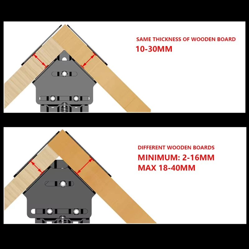 90° Corner Jig - Adjustable Right Angle Clamp | Carbon Steel Wear-Resistant Woodworking Fixture - Image 5