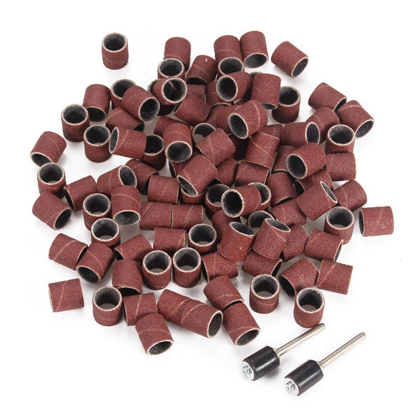 100pcs Sanding Bands & 2 Mandrels for Electric Grinding Polishing | Abrasive Tools - Image 5