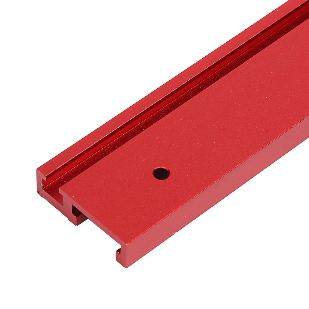 Red Aluminum Alloy T-Track - 45 Type 100-1220mm for Table Saw & Router Miter Gauge - Image 2