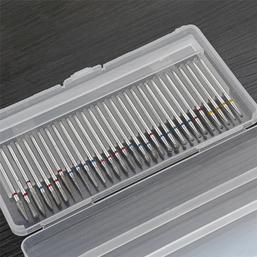 30Pcs Diamond Grinding Head Bits - Tungsten Carbide for Nail Polishing & Grinding - Image 4