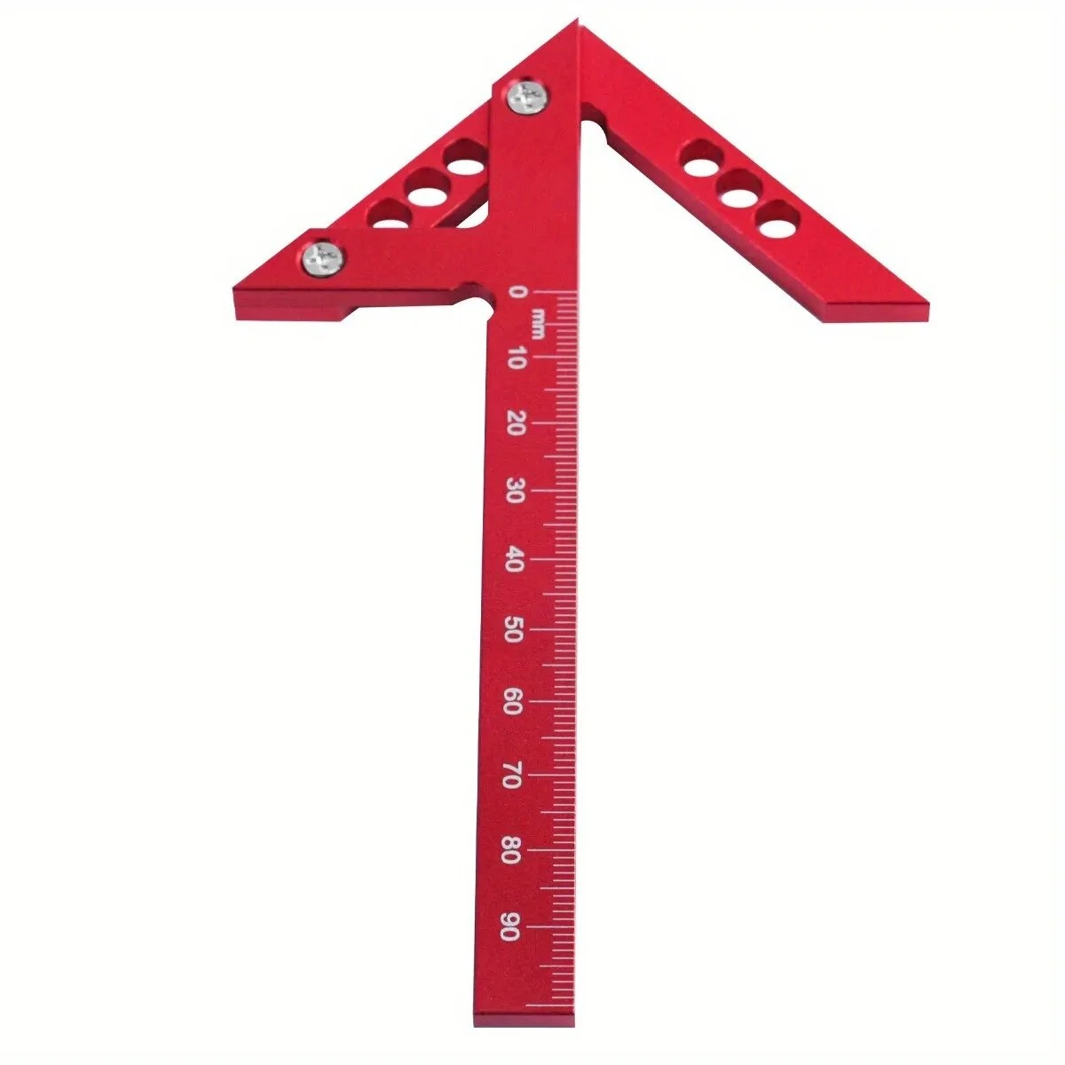 Aluminum Center Finder Woodworking Square - 45/90 Degree Angle Gauge | Metric/Imperial Ruler - Image 5