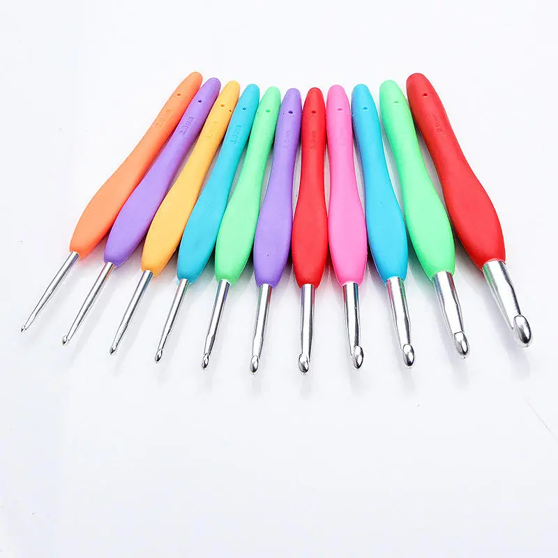 11Pcs Aluminium Crochet Hooks & Knitting Needles Set | Sewing & Weave Craft Tools - Image 2