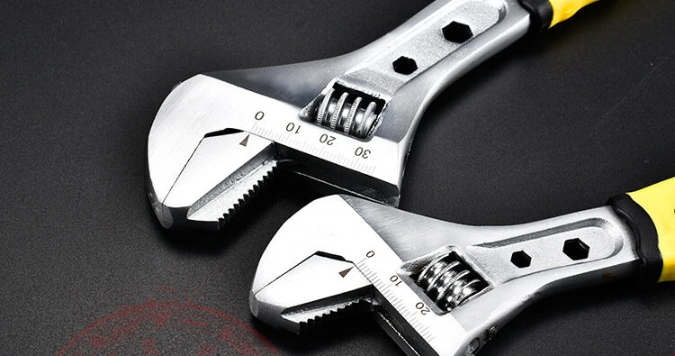 Dual-Use Adjustable Wrench | Multi-Function Pipe & Open-End Wrench - Image 4