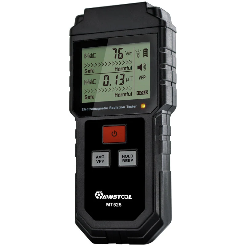 MUSTOOL MT525 EMF Tester - Electric & Magnetic Field Radiation Detector - Image 4