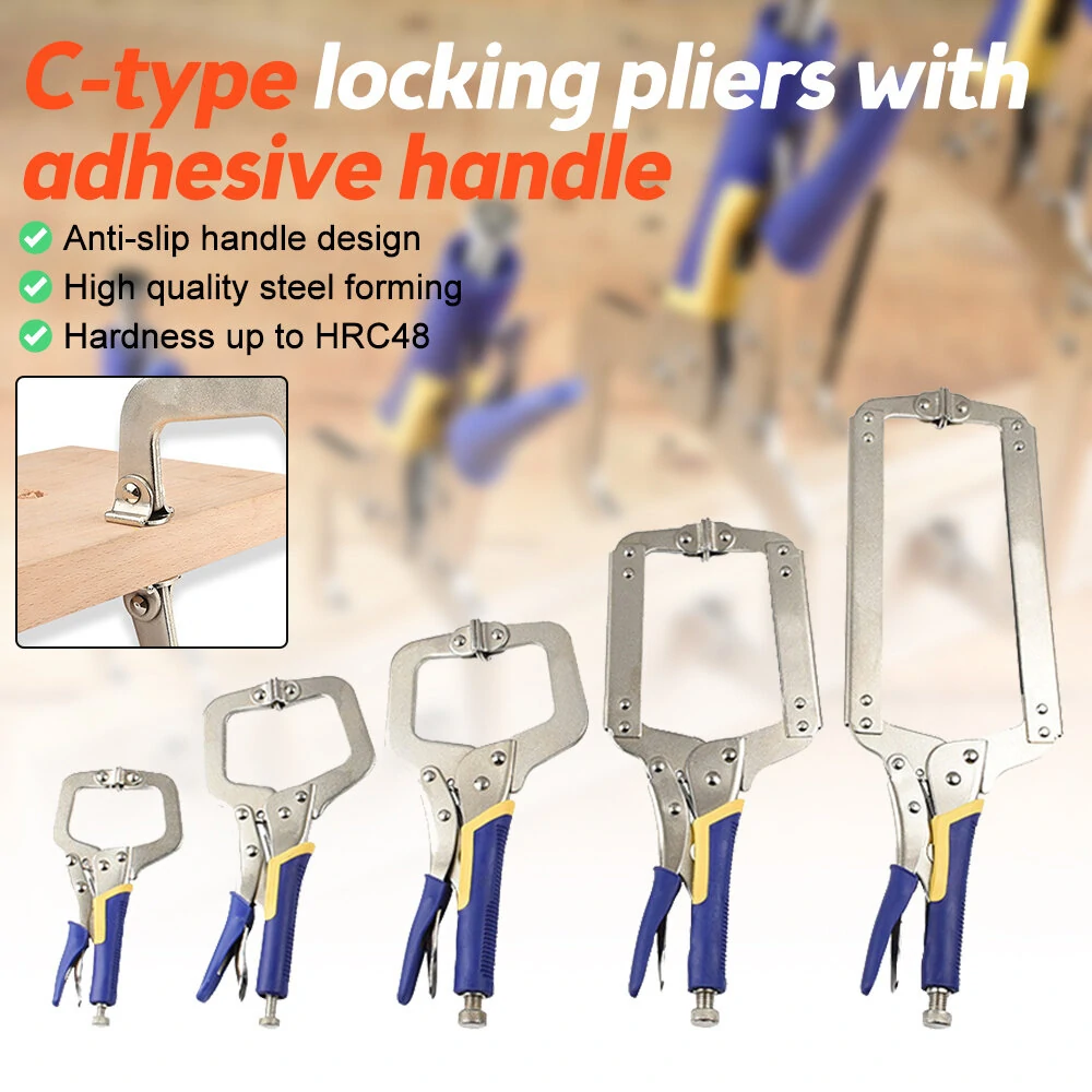 Heavy Duty C Clamp Locking Pliers - 6 to 18 Inch with Swivel Pads | Woodworking & Welding - Image 3