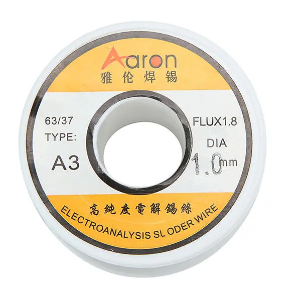 Aron Type-A3 1.0mm 100g 63/37 Tin Lead Solder Wire | Flux1.8 Rosin Core - Image 3