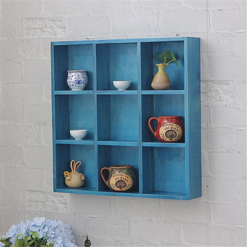Wall Mounted Wooden Shelf - Hanging Storage & Display Rack Holder - Image 4